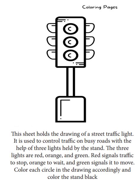 Traffic Signs Coloring Pages For Kids | Made By Teachers