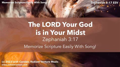 The Lord Your God Is In Your Midst Zephaniah Esv Memorize