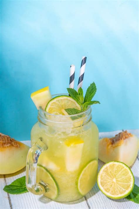 Melon Lemonade Or Mojito Stock Image Image Of Cocktail 278913779