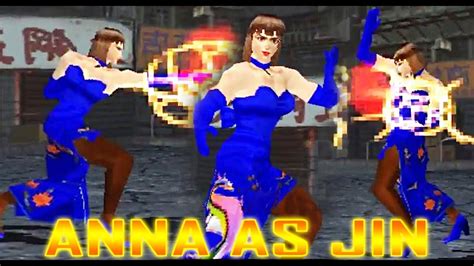 TAS Anna With Jin S Moves Gameplay Tekken 3 Requested YouTube