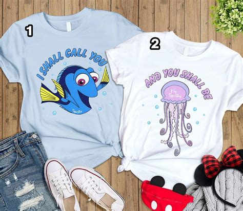 Finding Nemo I Shall Call You Squishy Shirt Dory And Jellyfish Finding