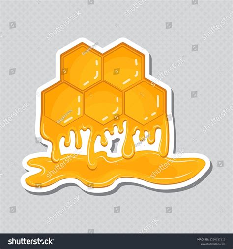 Funny Bee Honey Vector Illustratin Set Stock Vector Royalty Free