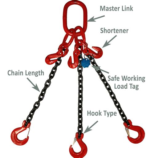 3 Leg 13 Mm Lifting Chain 1 To 10 M