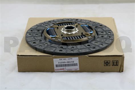 312500K152 Genuine Toyota DISC ASSY CLUTCH 31250 0K152 EBay