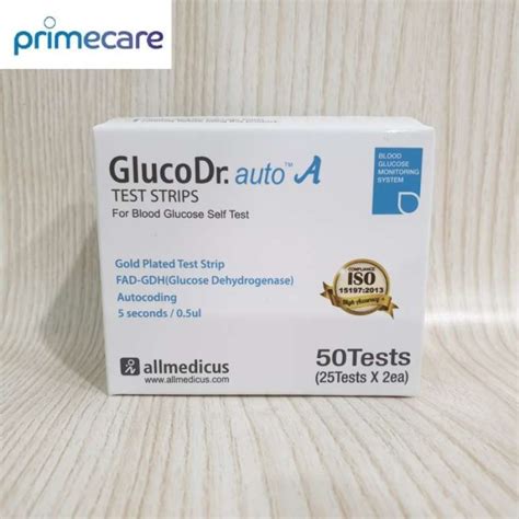 Jual Strip Glucodr Auto Isi 50 Strip Gluco Dr Auto Glucose Agm4000 Agm