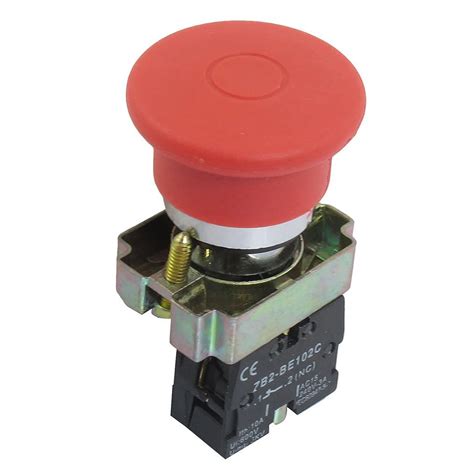 Mm Nc Red Mushroom Emergency Stop Push Button Switch V A Zb