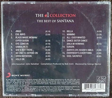 Santana The Best Of Santana 1998 Compilation Pre Owned Sony Music