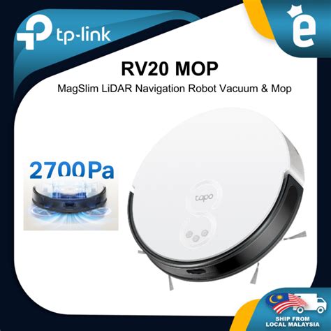 TAPO RV20 Mop MagSlim LiDAR Navigation Robot Vacuum Mop Lazada