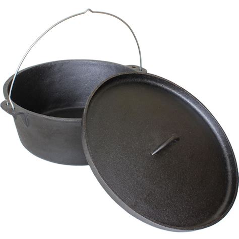 Cajun Classic 16 Quart Seasoned Cast Iron Camp Pot With Legs Gl10465s Bbqguys