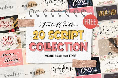 28 Days Of Love Bundle Preview Images 1200x800 Script Fonts Bundle