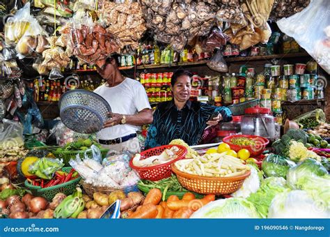 Phnom Penh Cambodia Vegetables Trades At Local Market Name Editorial