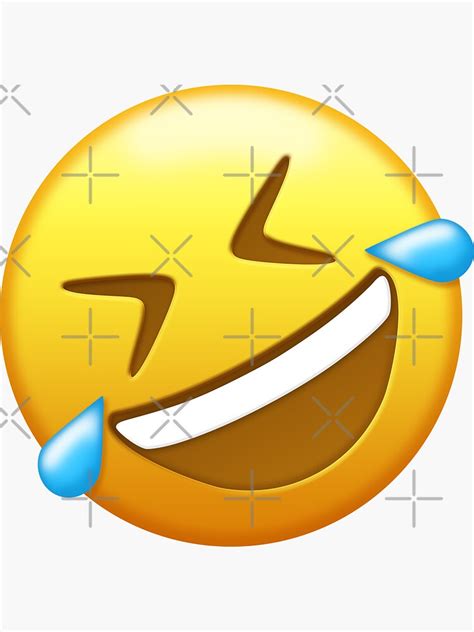 Rolling On The Floor Laughing Emoji Pop Art Sticker For Sale By Williamcuccio Redbubble