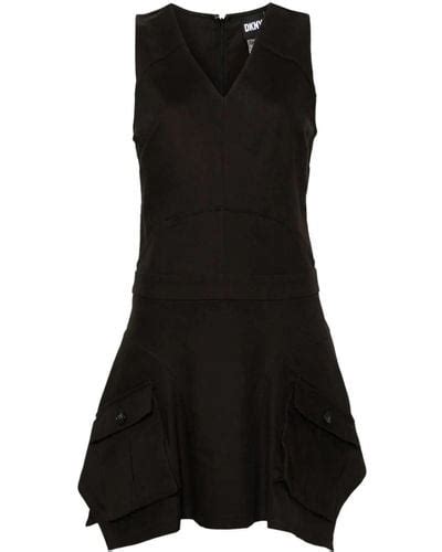 Black Dkny Dresses For Women Lyst