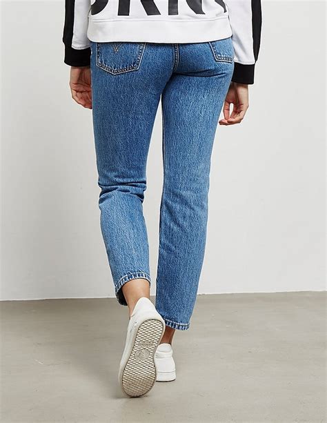 Levis 501 Cropped Jeans Tessuti