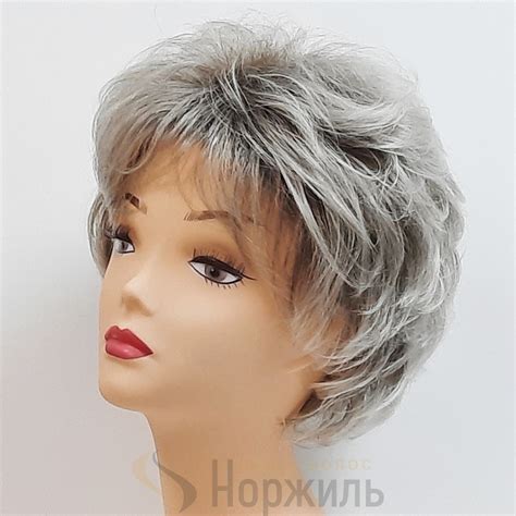 Искусственный парик Флора пепельный с темными корнями от Hivision ...