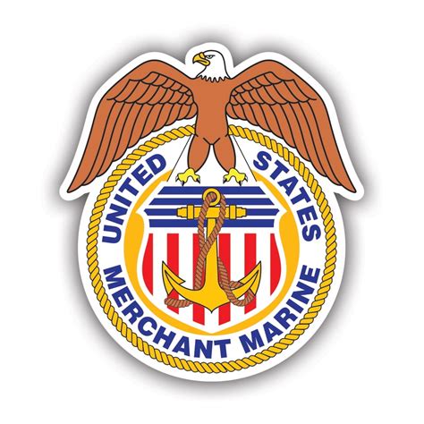 United States Merchant Marines Sticker Decal - Self Adhesive Vinyl ...