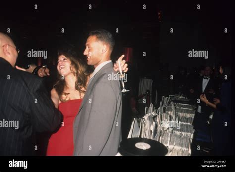 DEREK JETER with Mariah CArey.Puff Daddy birthday gala at Cipriani Rest ...