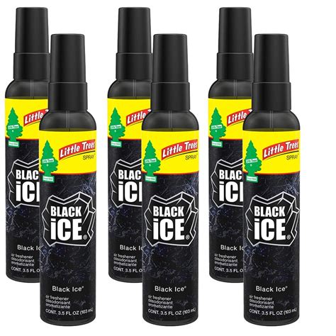 Little Trees Spray Car Air Freshener 6-PACK (Black Ice) - Walmart.com - Walmart.com