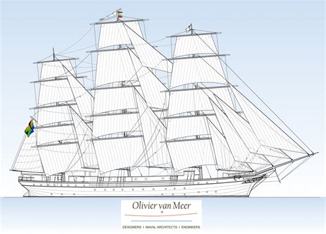 75m Sail Training Vessel Olivier Van Meer Design