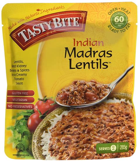 Tasty Bites Indian Madras Lentils 285 G Pack Of 6 Amazon Co Uk