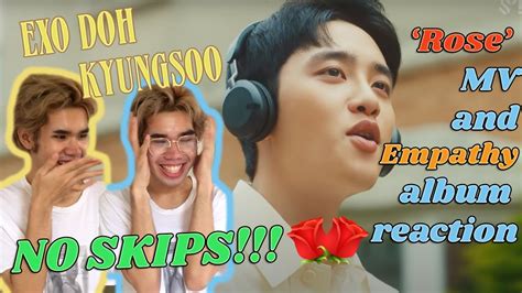 EXO D O DOH KYUNGSOO 디오 ROSE MUSIC VIDEO REACTION AND EMPATHY ALBUM