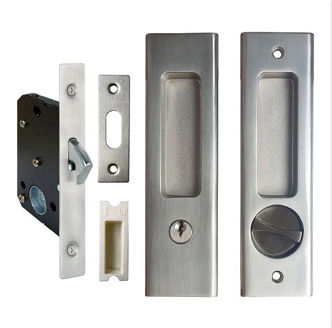 Sliding door lock moving handle lock hook lock bathroom wooden door lock-in Locks from Home ...