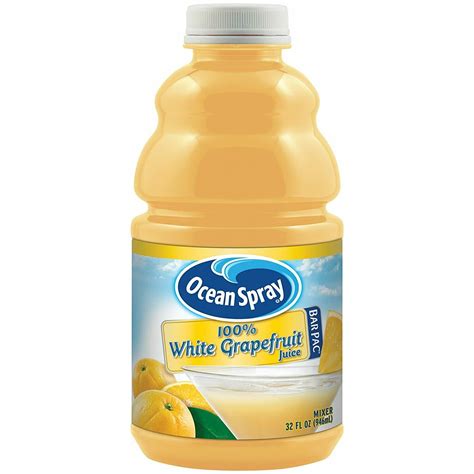 Ocean Spray White Grapefruit Juice 32 Ounces Bottle