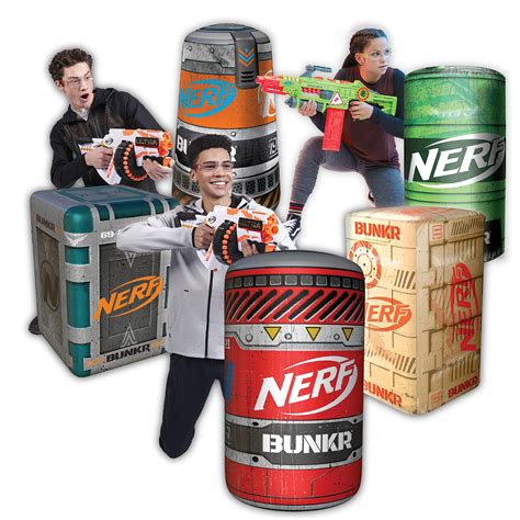 Buy NERF BUNKR Battle Royale Inflatable Bunker Battlezone - 5 Piece ...