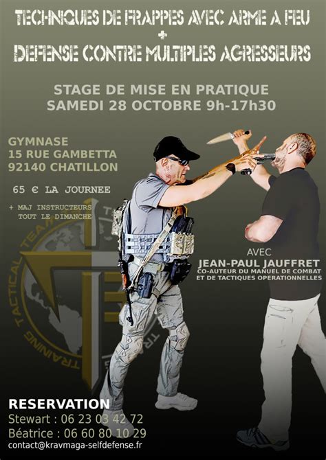 Technique De Frappe Avec Arme A Feu Chatillon Team Tactical Training