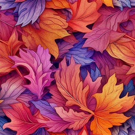 Premium AI Image | colorful leaves fall