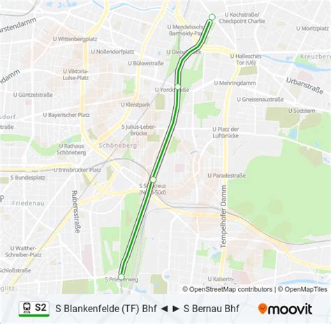 S2 Route Schedules Stops Maps S Anhalter Bahnhof Updated