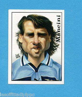 Panini Calciatori Figurina N Mancini Caricatura New Eur