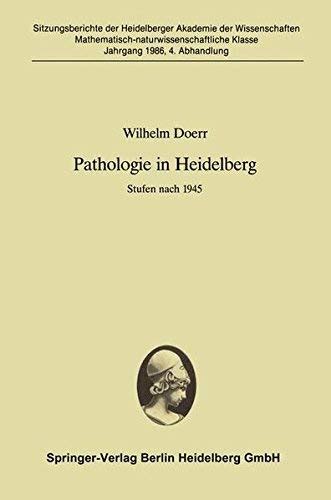 Pathologie In Heidelberg Stufen Nach Sitzungsberichte Der