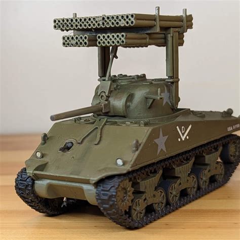 3D Printable T34 Sherman Rocket Launcher Calliope USA WW2 By Wargame3d