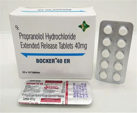 Propranolol 40 Mg Tablets At Rs 120 Stripe Hypertension Medicine In