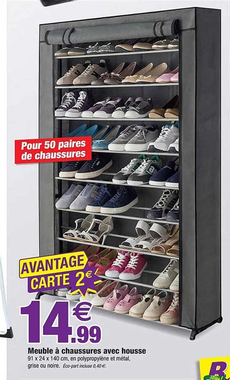 Promo Meuble Chaussures Avec Housse Chez Bazarland Icatalogue Fr