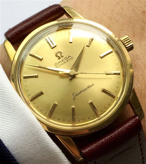 Vintage Omega Seamaster Automatic Gold Plated Vintage Portfolio