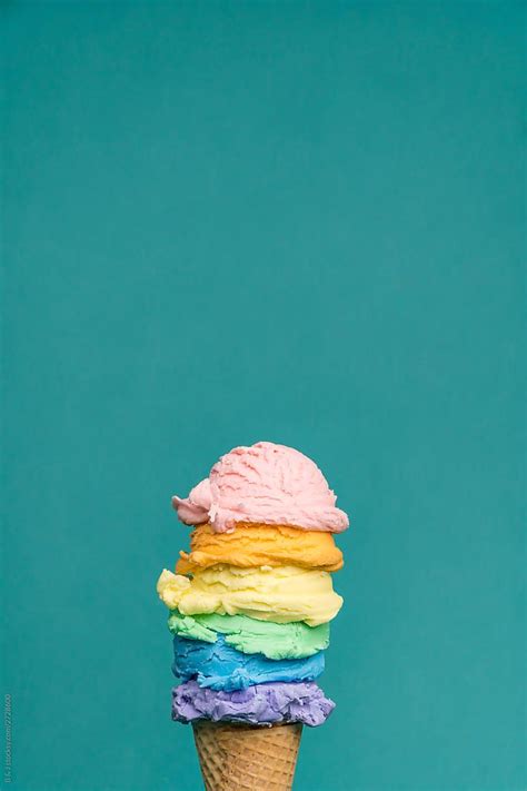 Rainbow Ice Cream Wallpapers K Hd Rainbow Ice Cream Backgrounds On