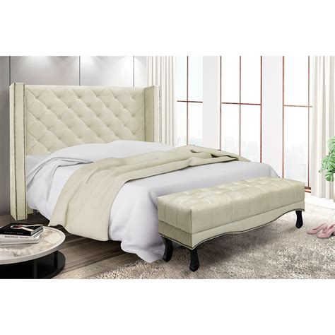 Cabeceira Cama Box Solteiro 90cm E Recamier Vicenza Veludo S04 D Rossi