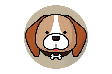 Cute Dog Face Species Illustration Svg Graphic by Genta Illustration ...