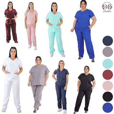 Conjunto Pijama Scrub Cir Rgico Hospitalar De Gabardine Shopee Brasil