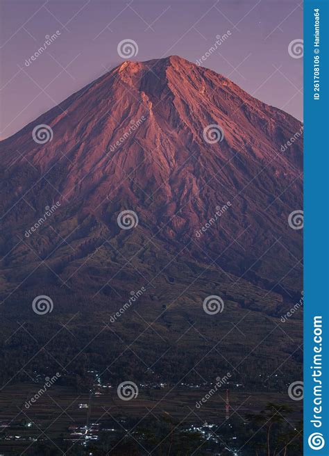 Semeru Mountain stock photo. Image of summit, view, badlands - 261708106