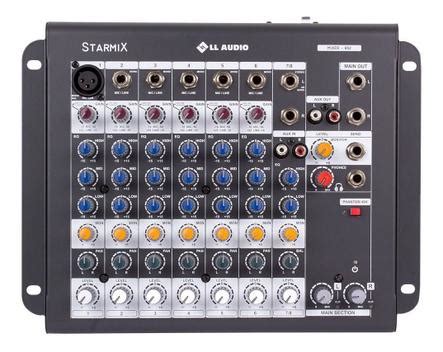 Mesa De Som Mixer 8 Canais Ll Starmix S802r Bivolt Mesa De Som