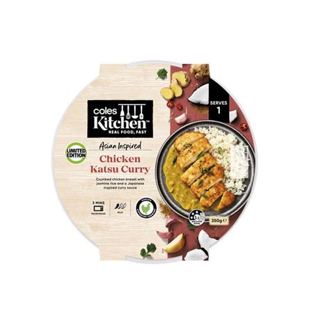 Buy Coles Kitchen Chicken Katsu Rice 350g Coles