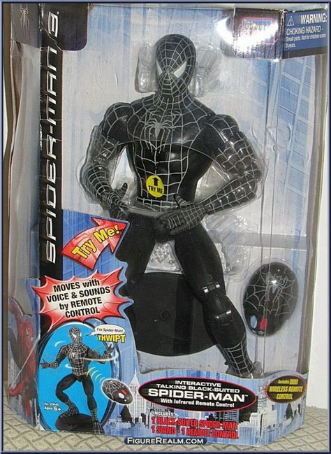 Spider Man Black Suited Spider Man 3 Interactive Thinkway Toys