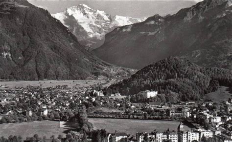 Interlaken INTERLAKEN Blick Auf Jungfrau Carte Postale Ancienne Et