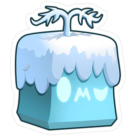 Blox Fruits Blizzard Roblox Character Sticker in 2025 | Fruit logo