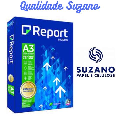 Papel Sulfite Formato A Report Premium Performance Resma Pacote