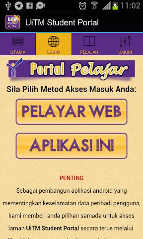 All about UiTM Student Portal for Android. Videos, screenshots, reviews and similar apps ...