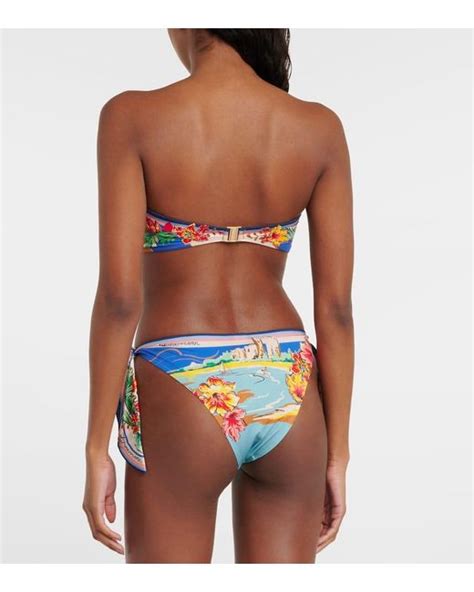 Zimmermann Bedruckter Bikini Alight In Blau Lyst CH